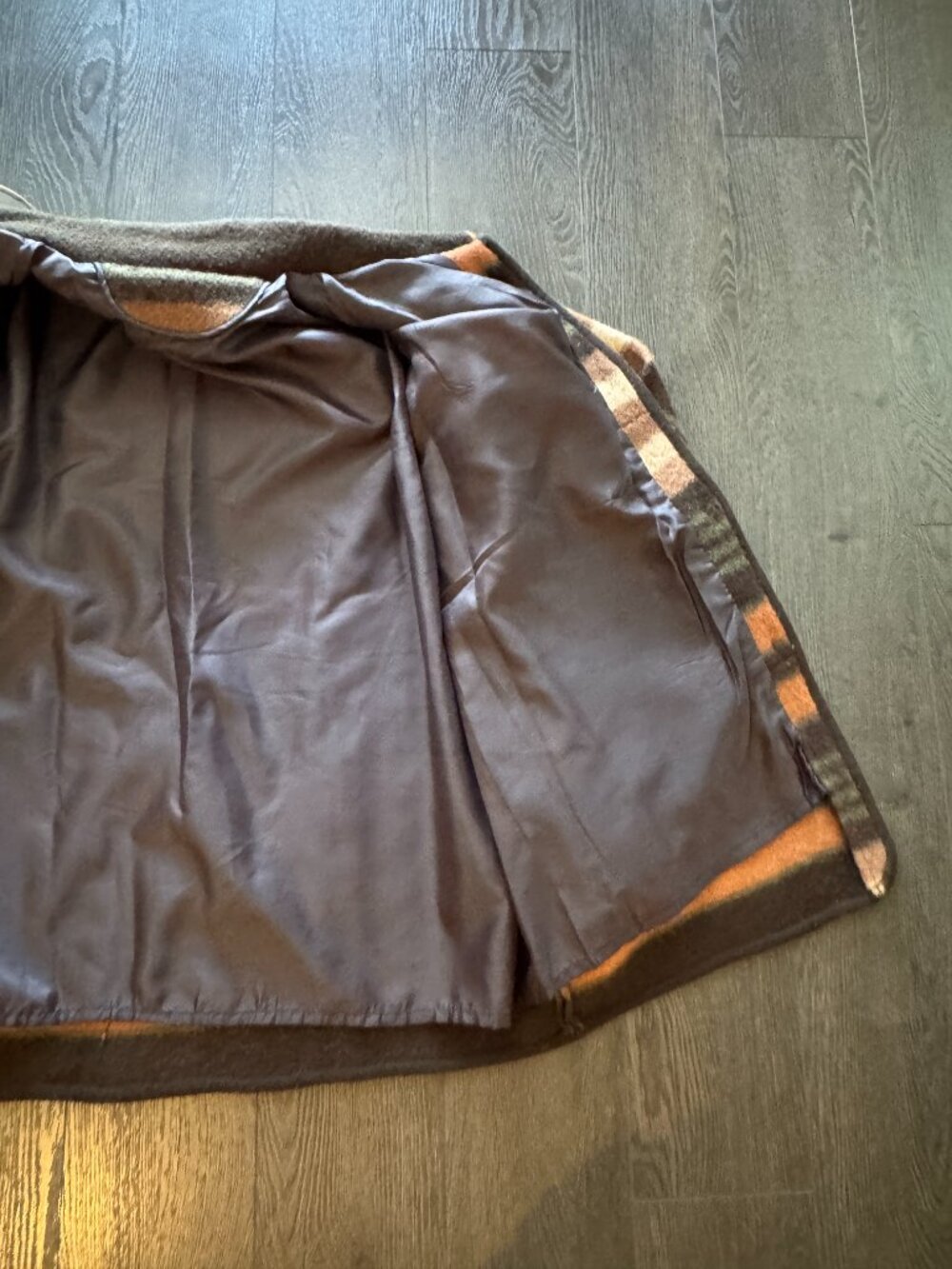 VINTAGE cozy autumn fall duffle duffel coat cute size small - Picture 8 of 9